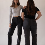 CARGO TALL HIGH RISE - GREY