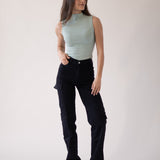CARGO TALL HIGH RISE - BLACK