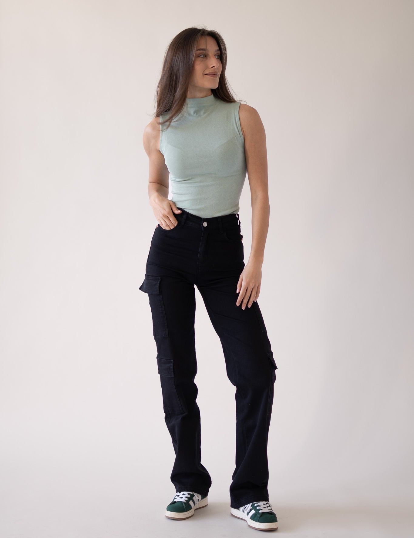 CARGO TALL HIGH RISE - BLACK