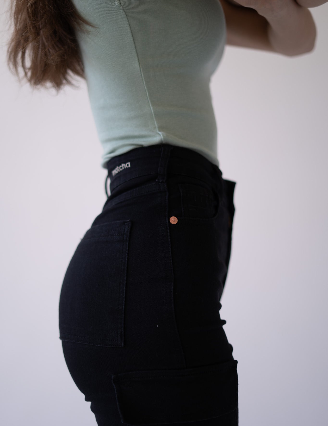 CARGO TALL HIGH RISE - BLACK