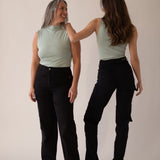 CARGO TALL HIGH RISE - BLACK