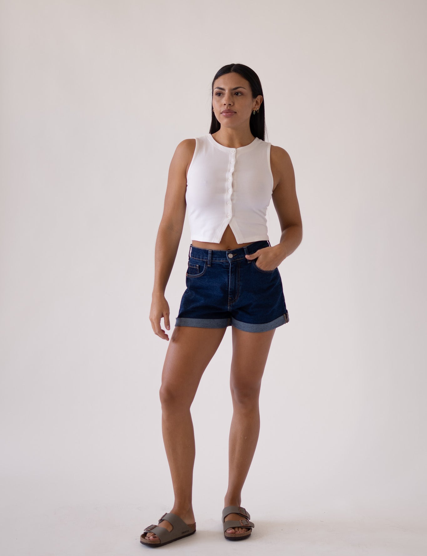 SHORTS ROLL UP - DARK BLUE