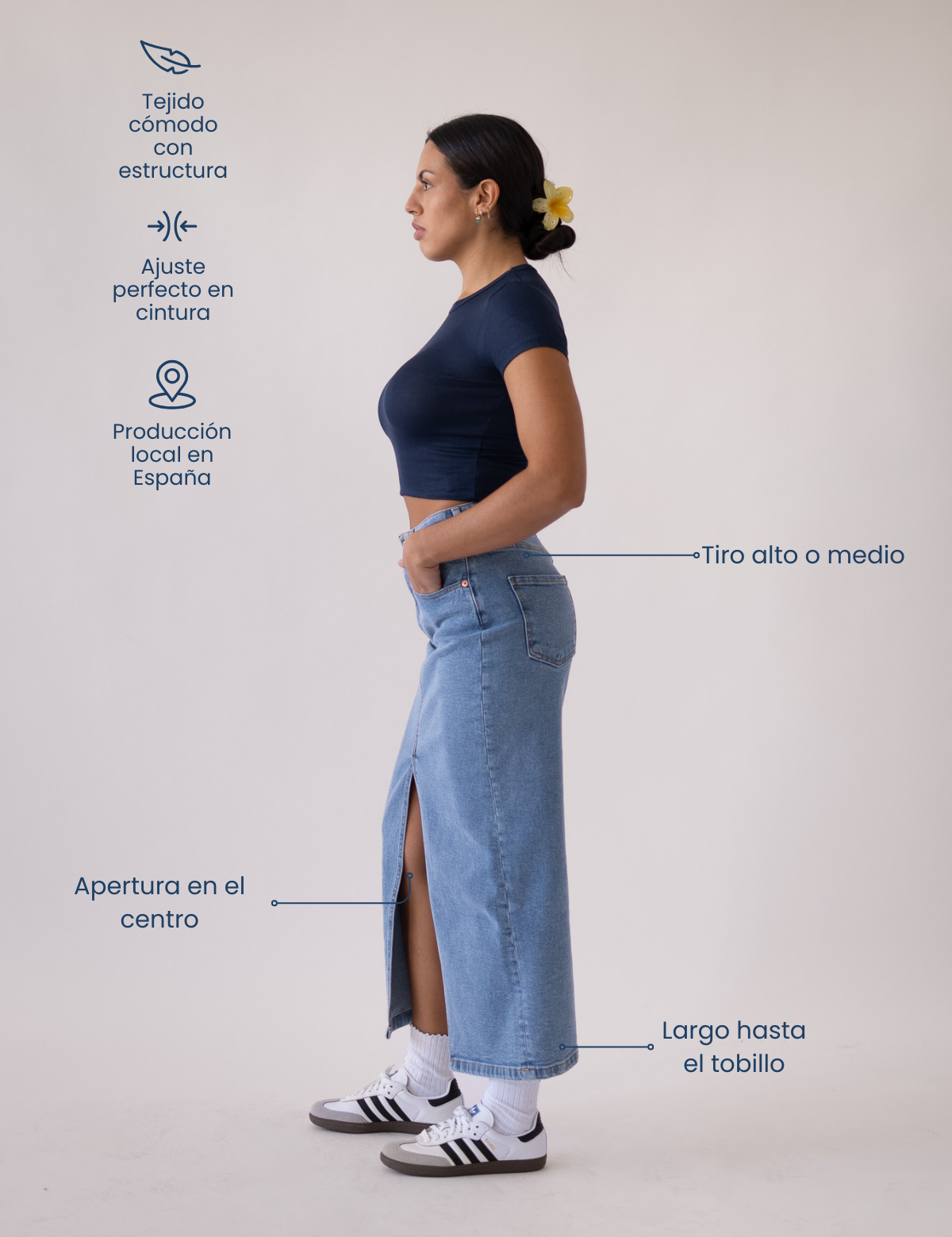 LONG SKIRT - LIGHT BLUE