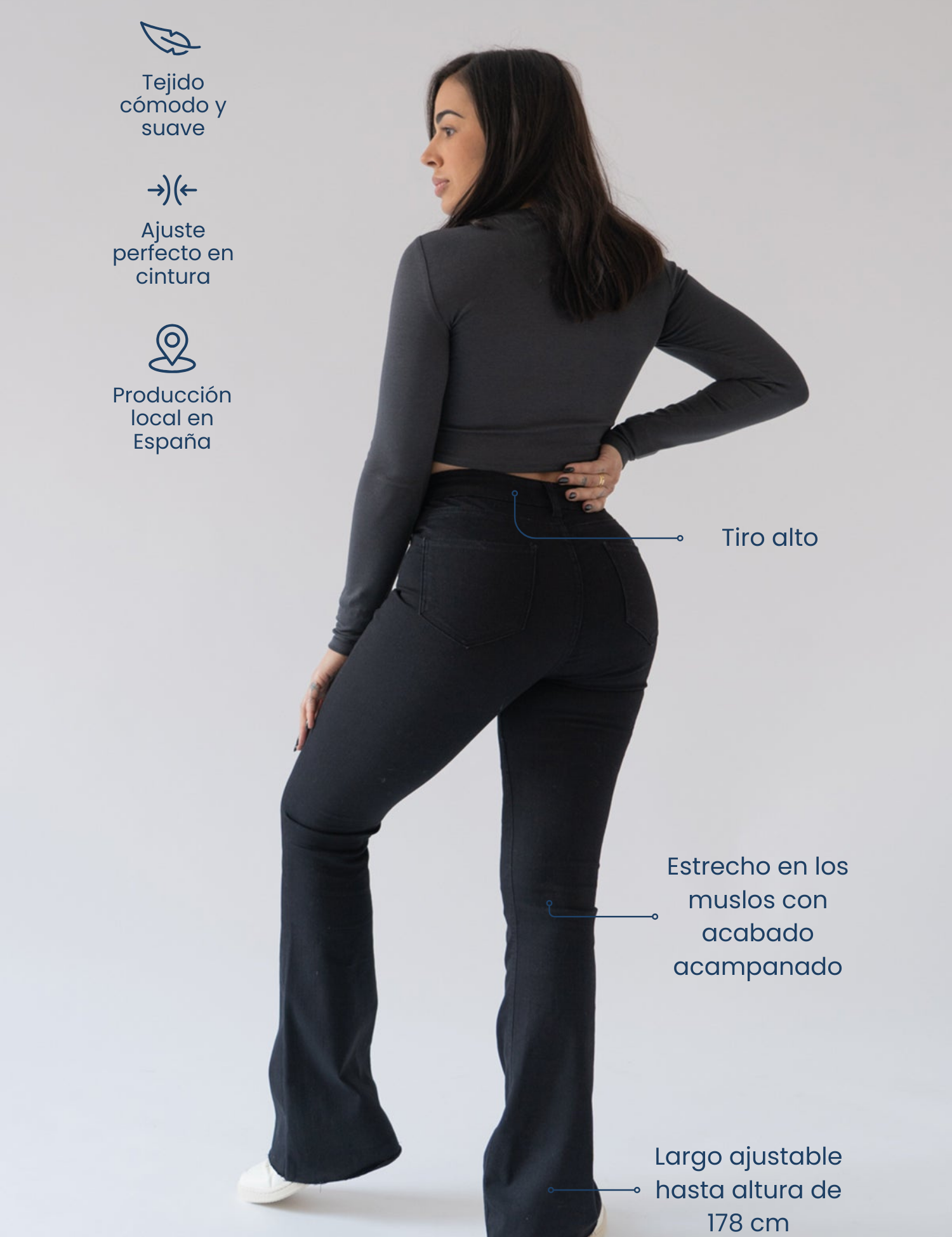 FLARE HIGH RISE - BLACK