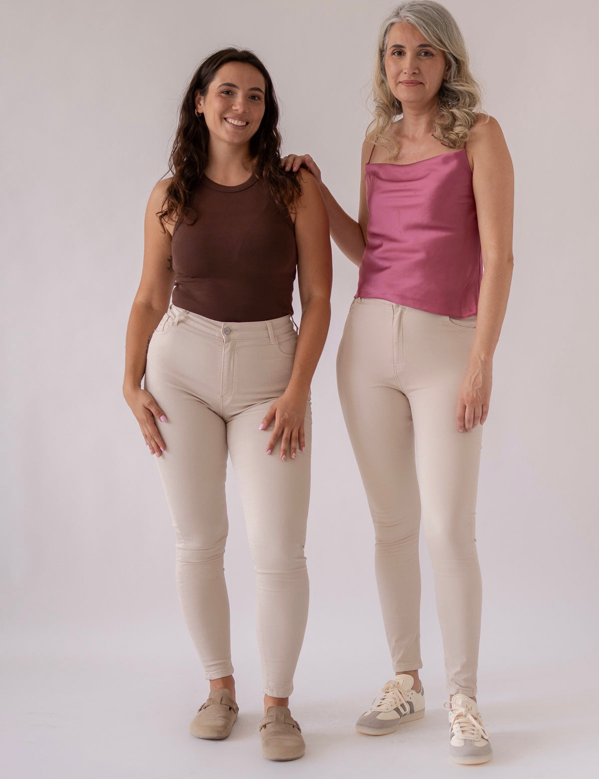 SKINNY HIGH RISE - BEIGE