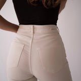 MOM TALL HIGH RISE - BEIGE