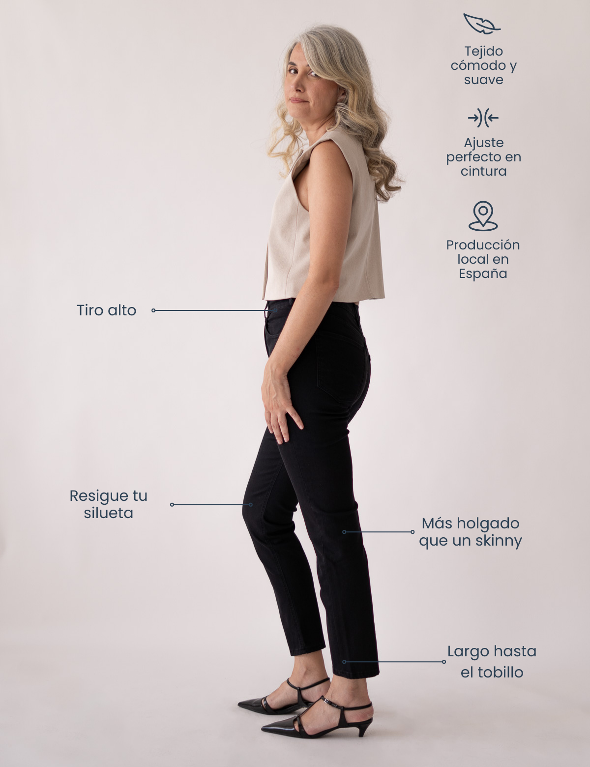 MOM HIGH RISE - DEEP BLACK