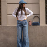 BAGGY HIGH RISE - LIGHT BLUE