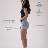 SHORTS ROLL UP - LIGHT BLUE