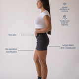 SHORTS HIGH RISE - GREY