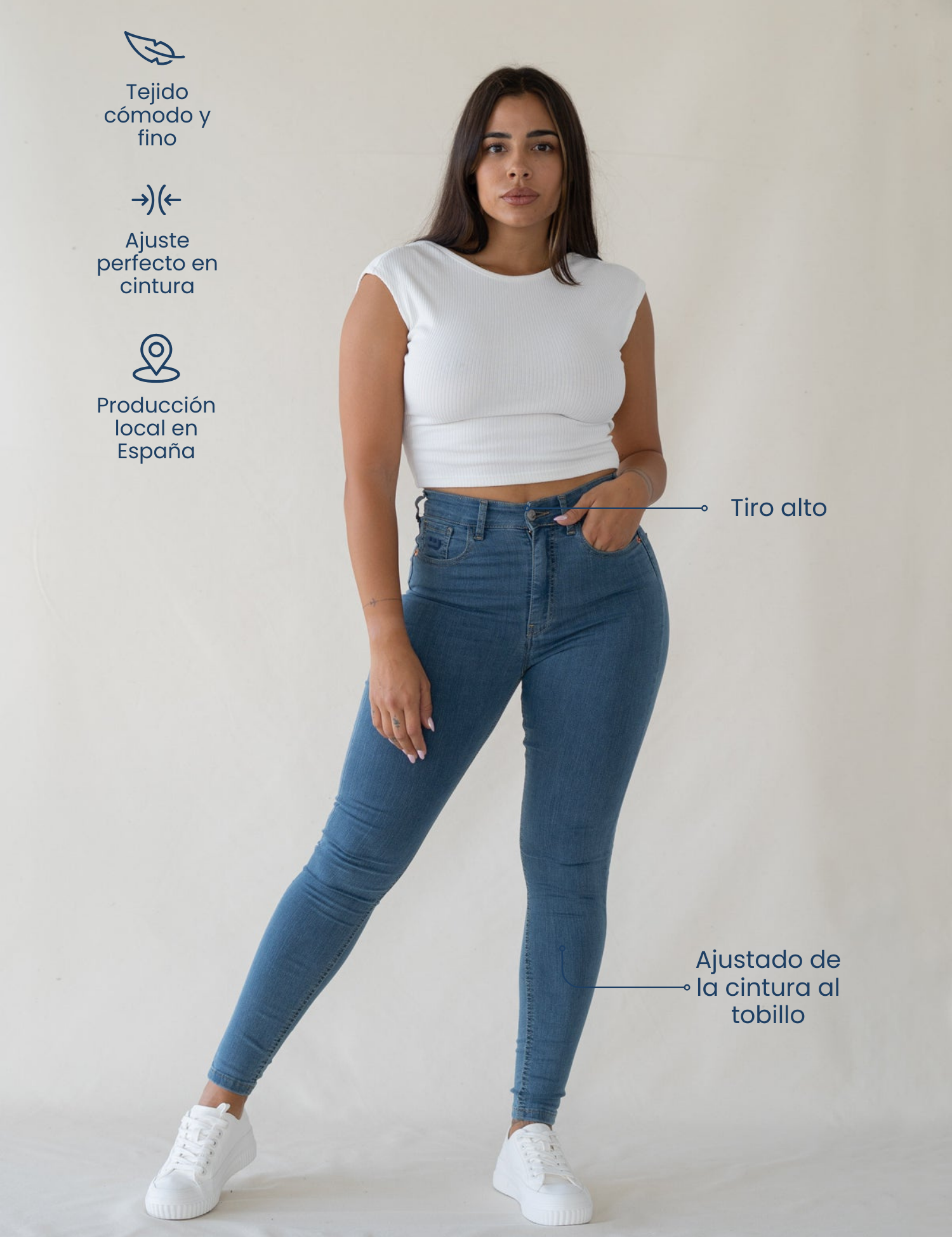 SKINNY HIGH RISE - LIGHT BLUE