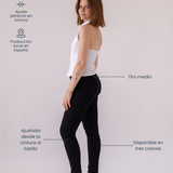 SKINNY MID RISE - BLACK