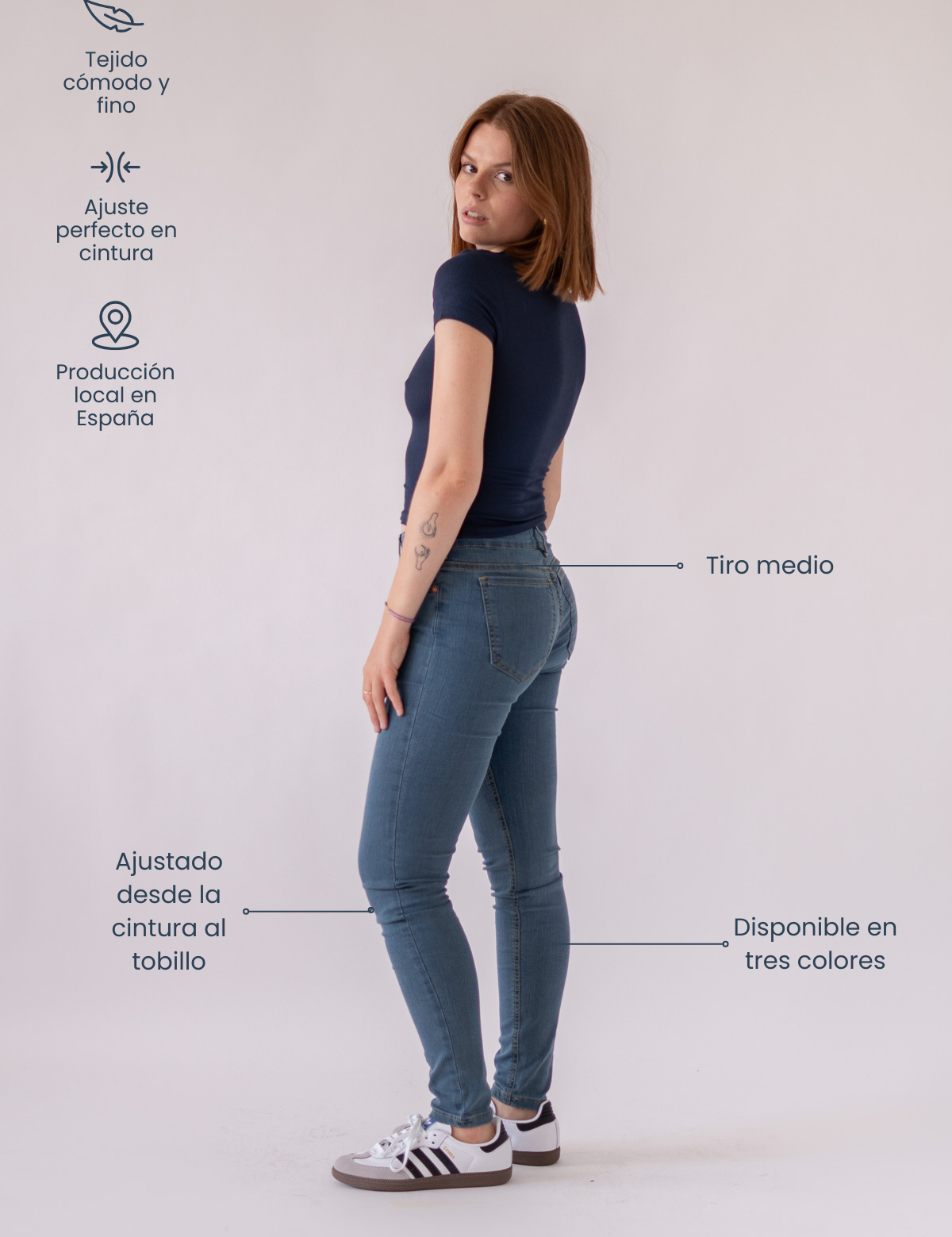 SKINNY MID RISE - LIGHT BLUE