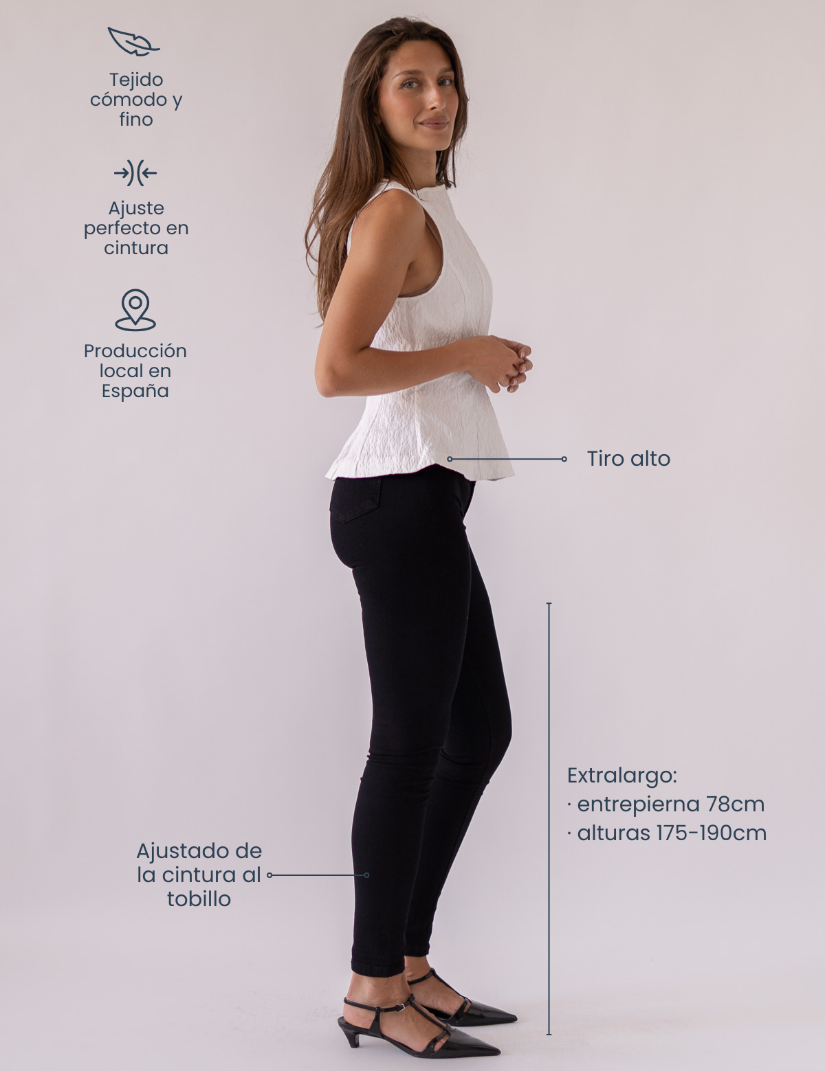 SKINNY TALL HIGH RISE - BLACK