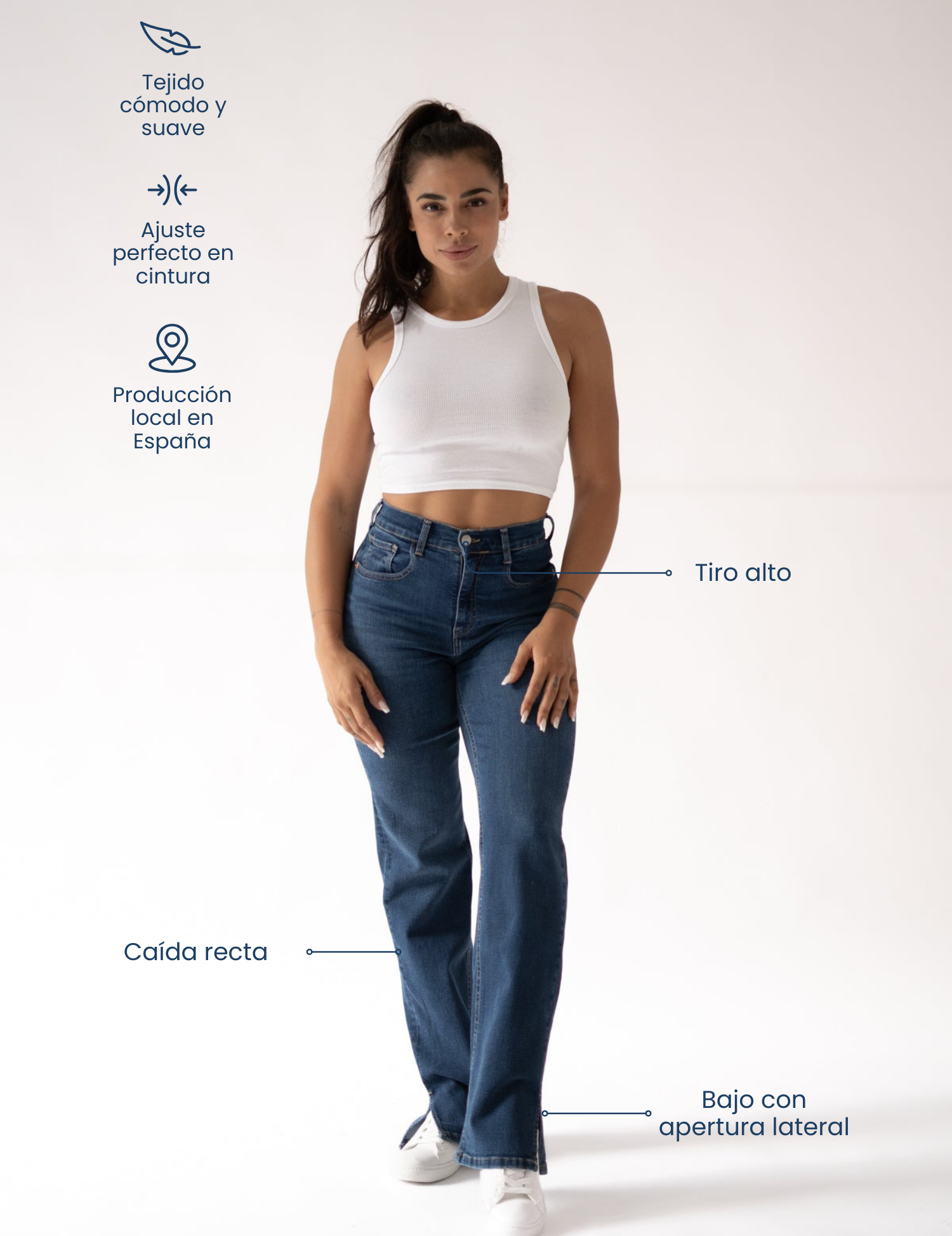 STRAIGHT&CUT HIGH RISE - DARK BLUE