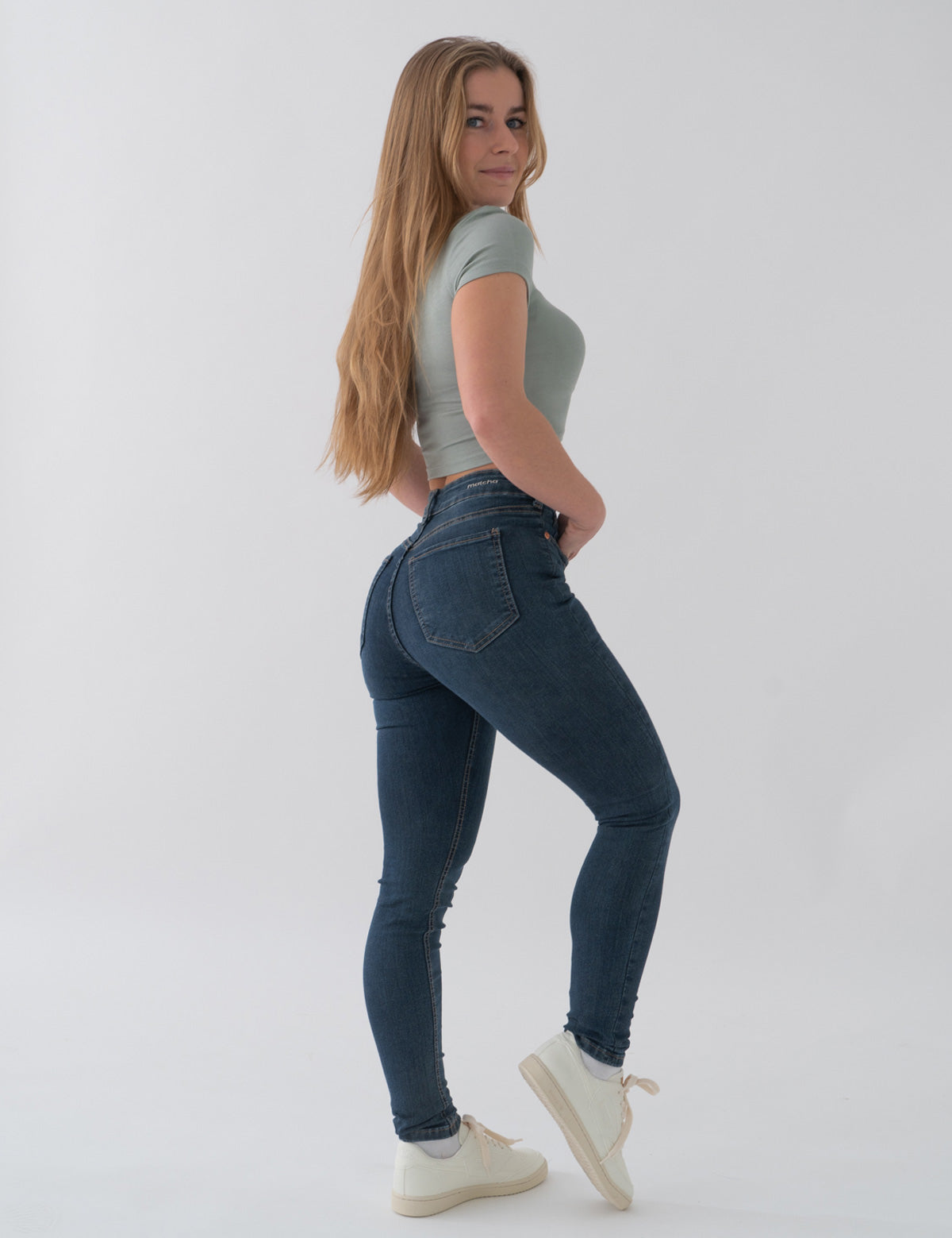 SKINNY HIGH RISE - DARK BLUE