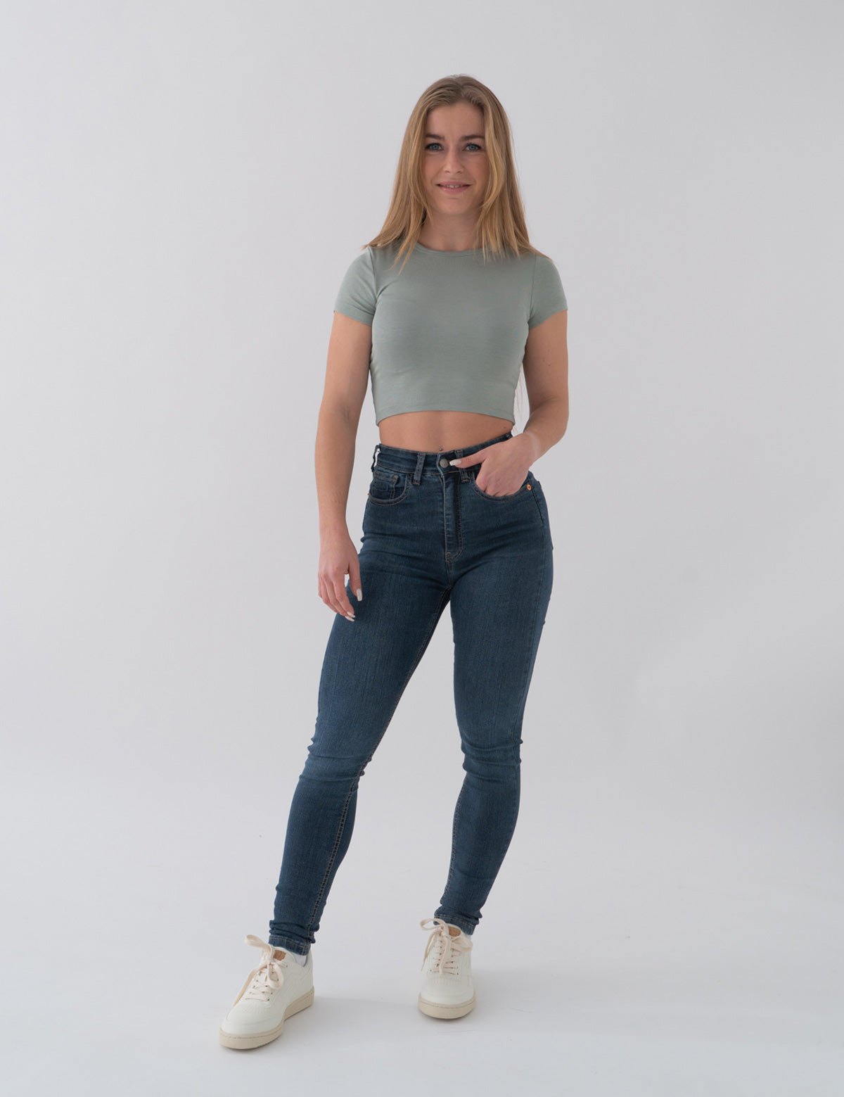 SKINNY HIGH RISE - DARK BLUE