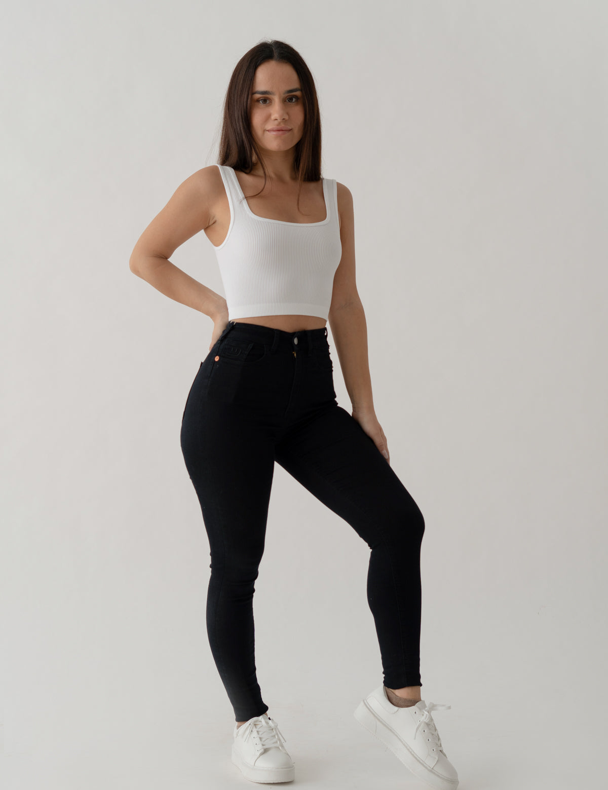 SKINNY HIGH RISE - BLACK