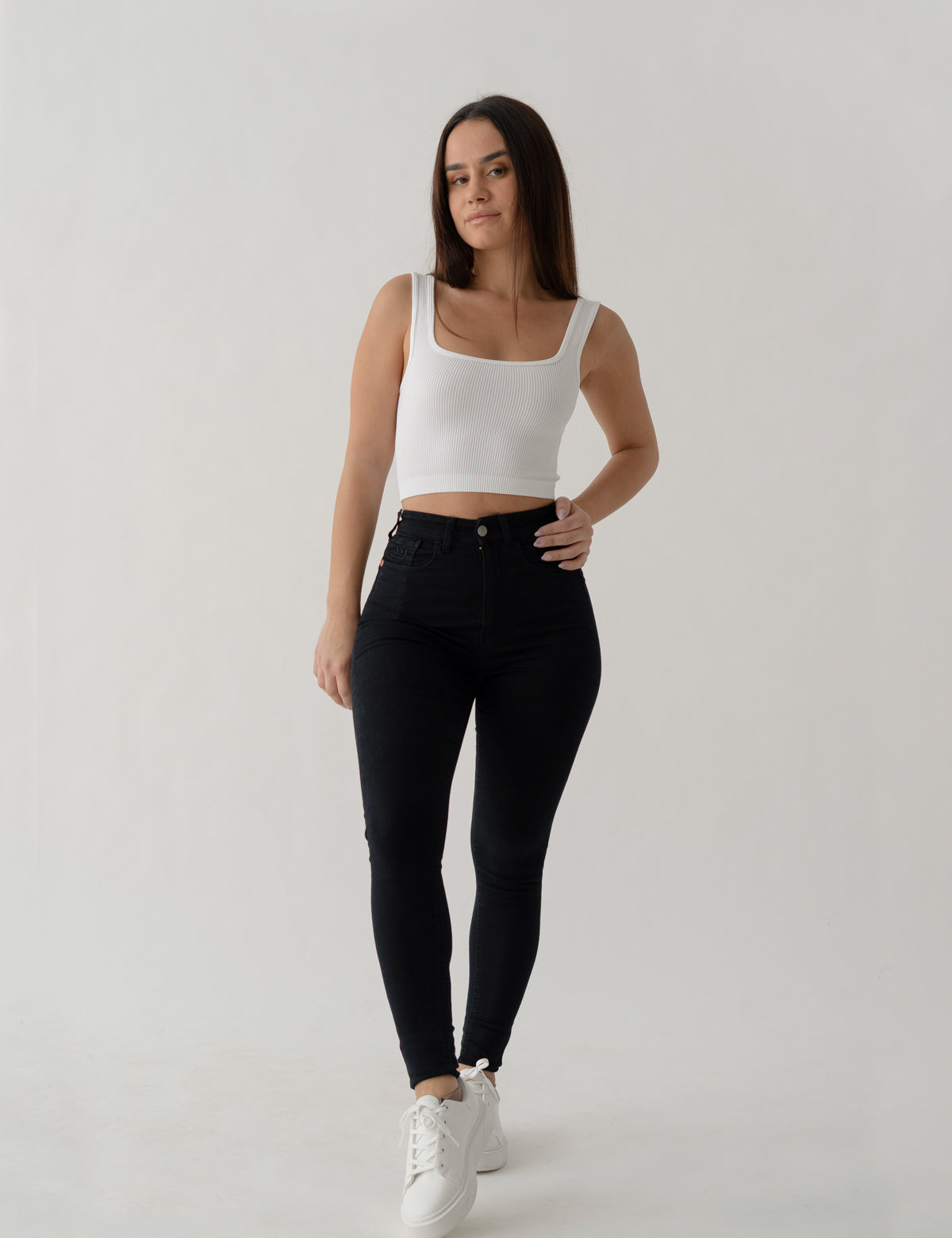 SKINNY HIGH RISE - BLACK