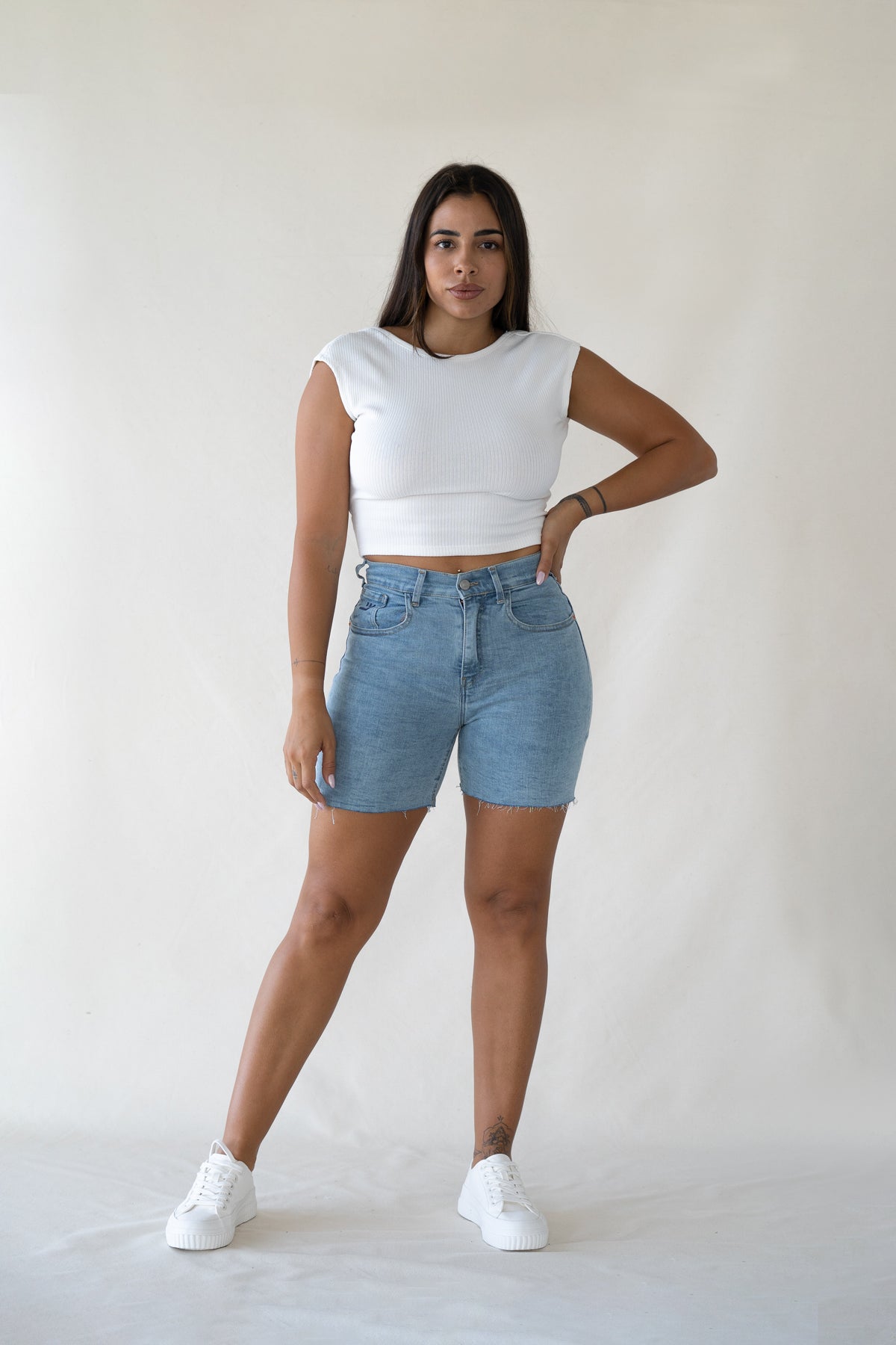 Shorts High Rise – Matcha Jeans