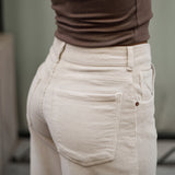 PANTALONES BAGGY PANA - ECRU