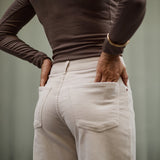 PANTALONES BAGGY PANA - ECRU