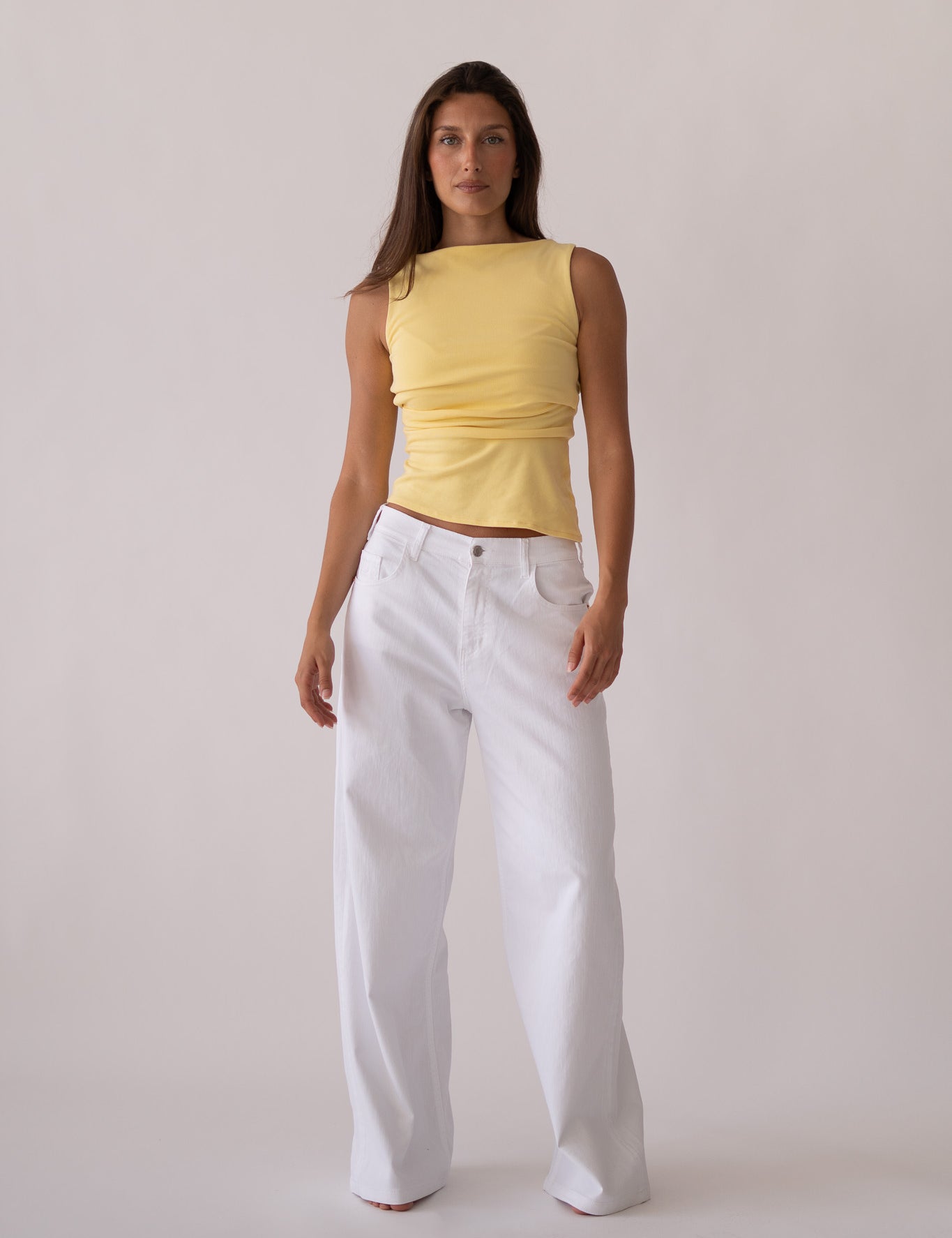BAGGY HIGH RISE - WHITE