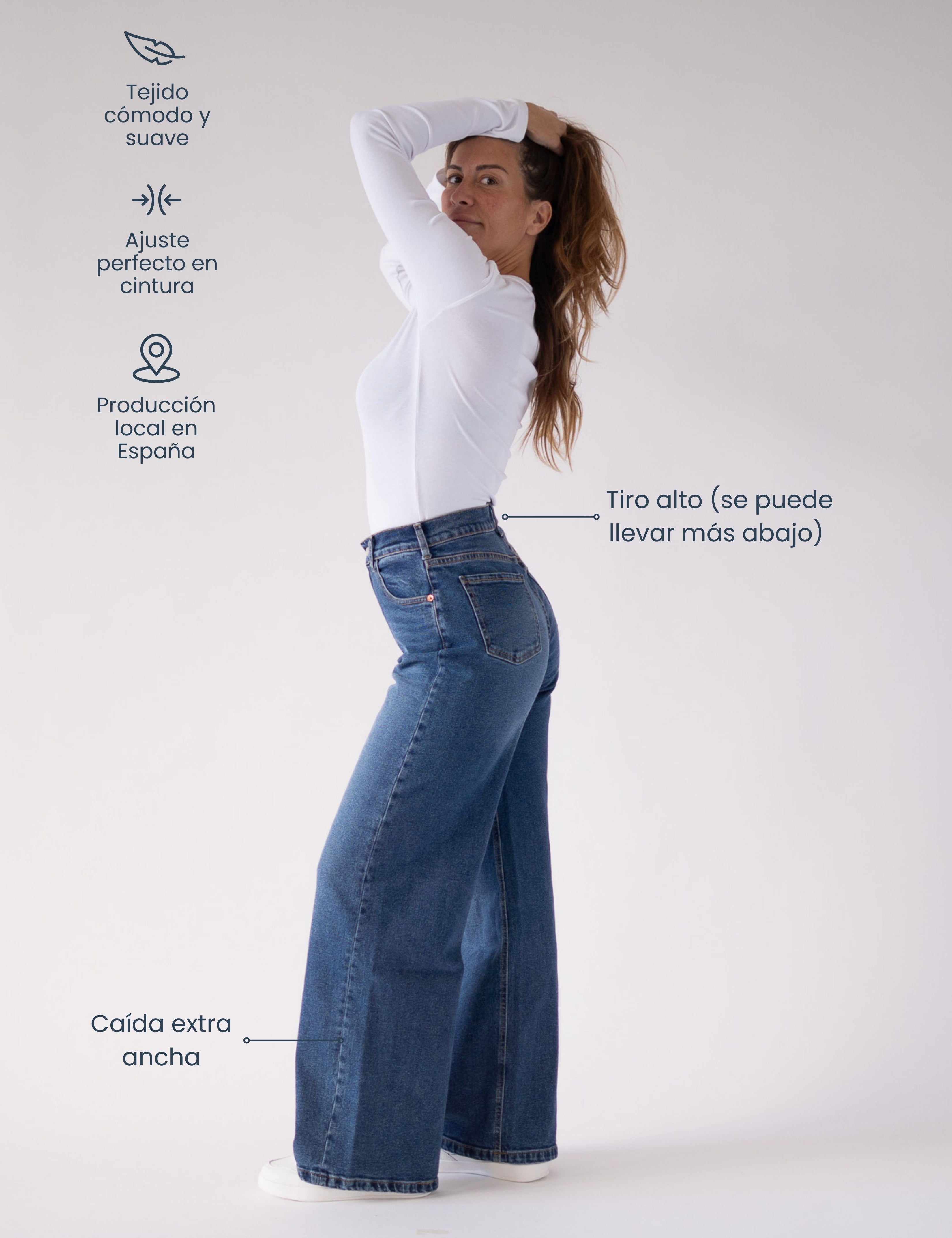 BAGGY HIGH RISE - DARK BLUE