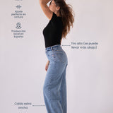 BAGGY HIGH RISE - LIGHT BLUE