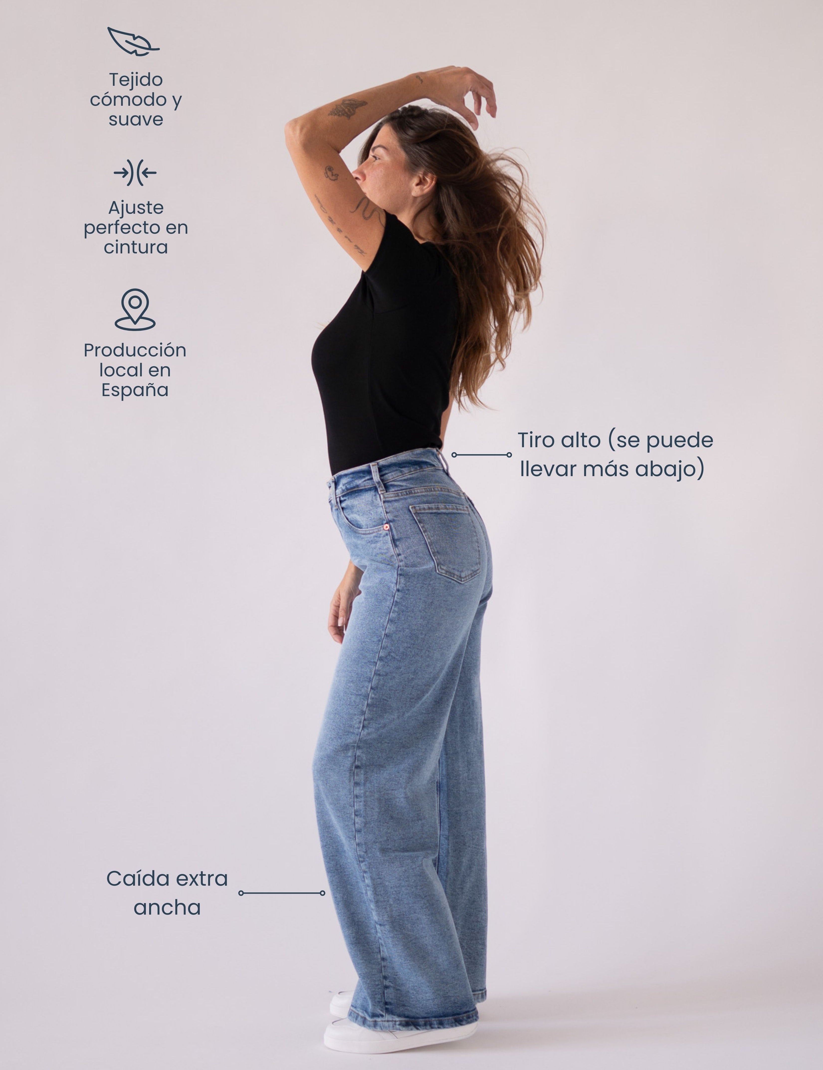 BAGGY HIGH RISE - LIGHT BLUE