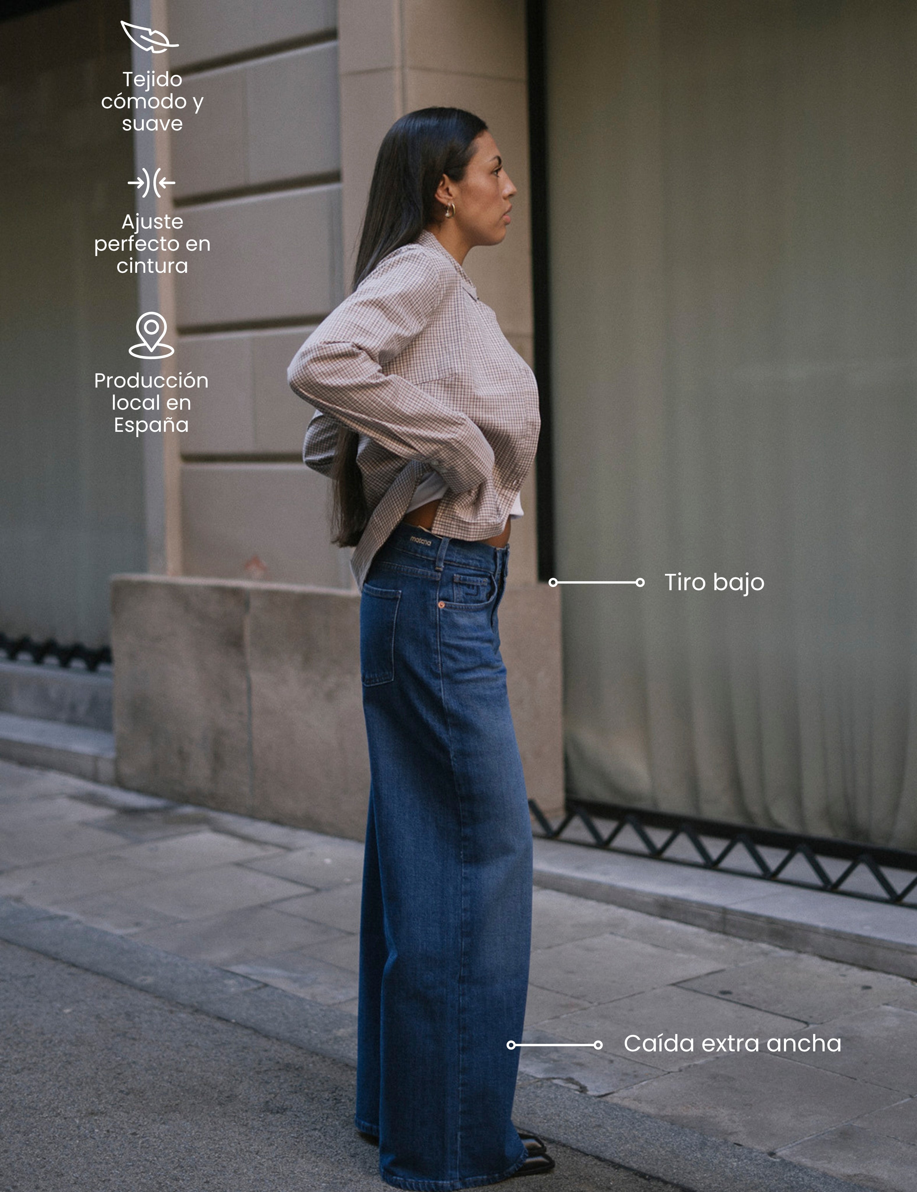 BAGGY LOW RISE - DARK BLUE