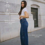 BARREL HIGH RISE FULL LENGTH - DARK BLUE