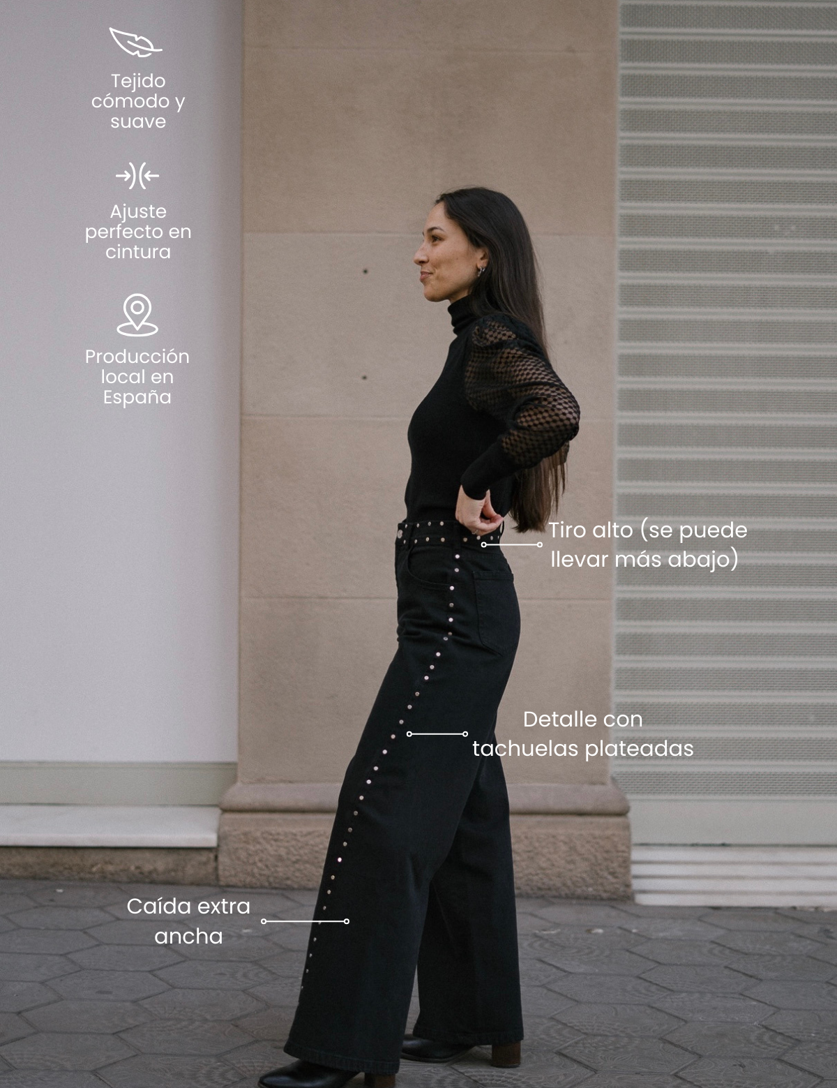 BAGGY TATXES PLATEJADES - BLACK