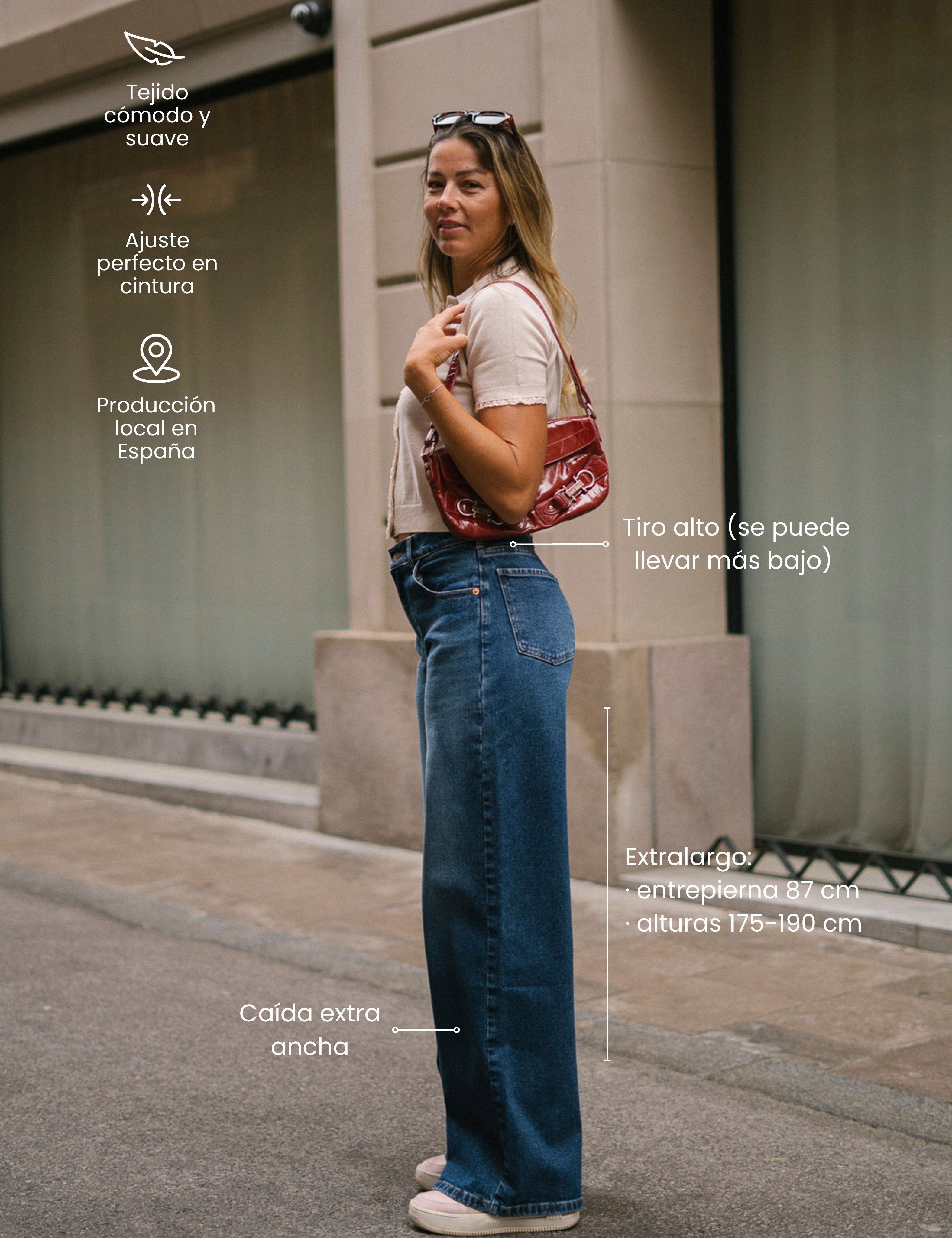 BAGGY TALL HIGH RISE - DARK BLUE