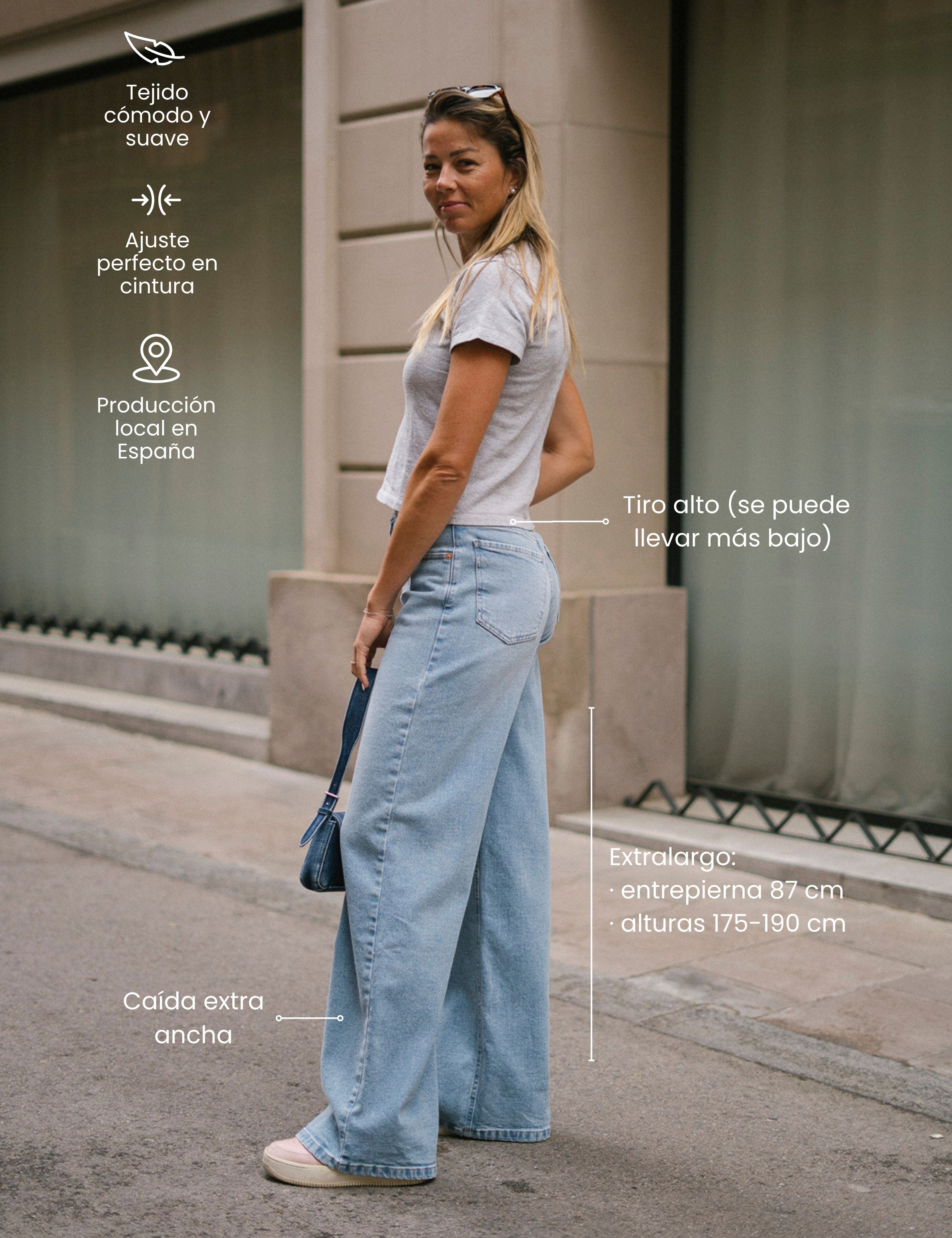 BAGGY TALL HIGH RISE - LIGHT BLUE