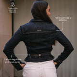 ZIPPER DENIM SHIRT - RAW DENIM