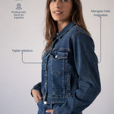 DENIM JACKET - DARK BLUE
