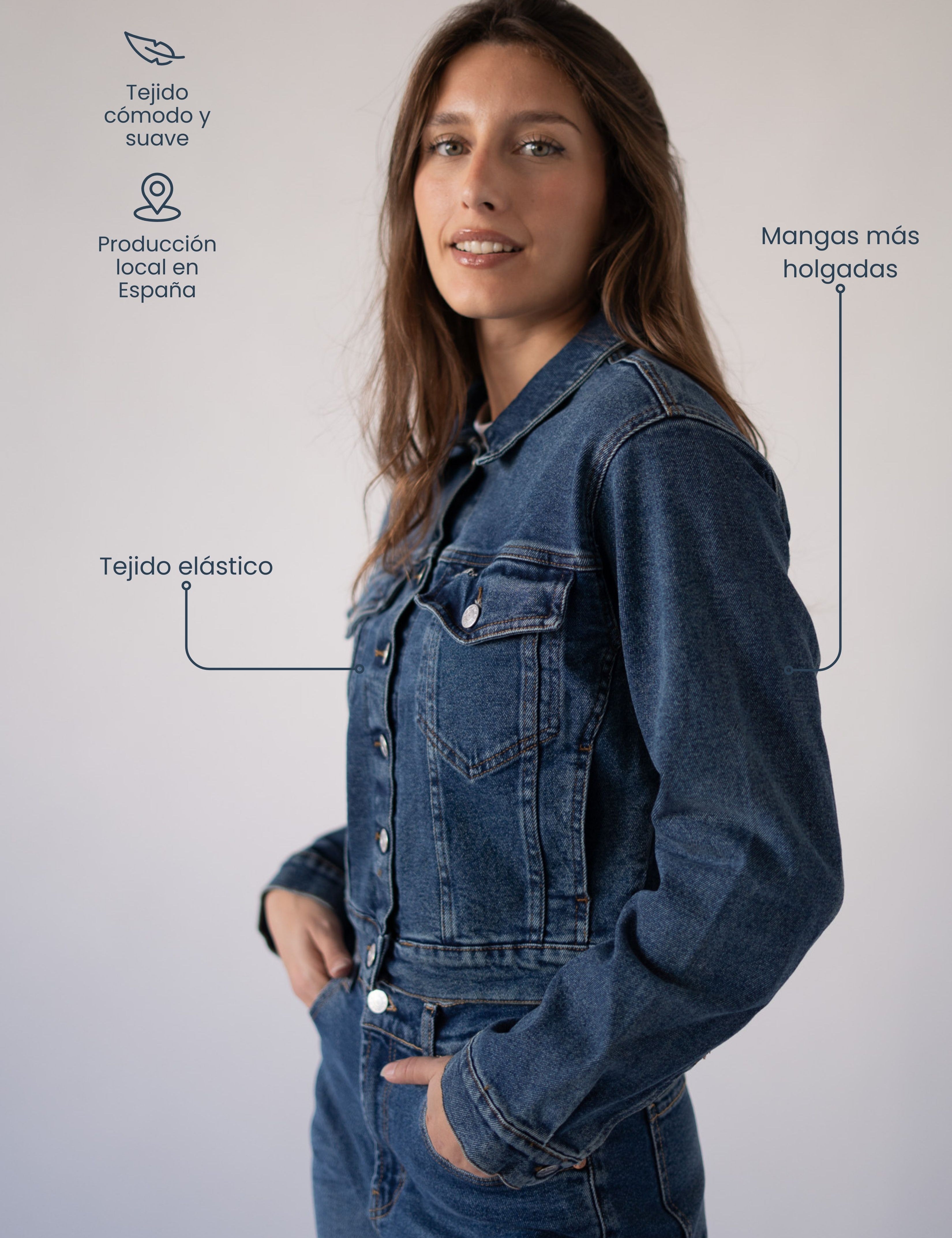 DENIM JACKET - DARK BLUE