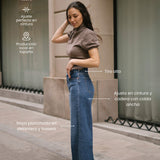 CULOTTE HIGH RISE - BLUE