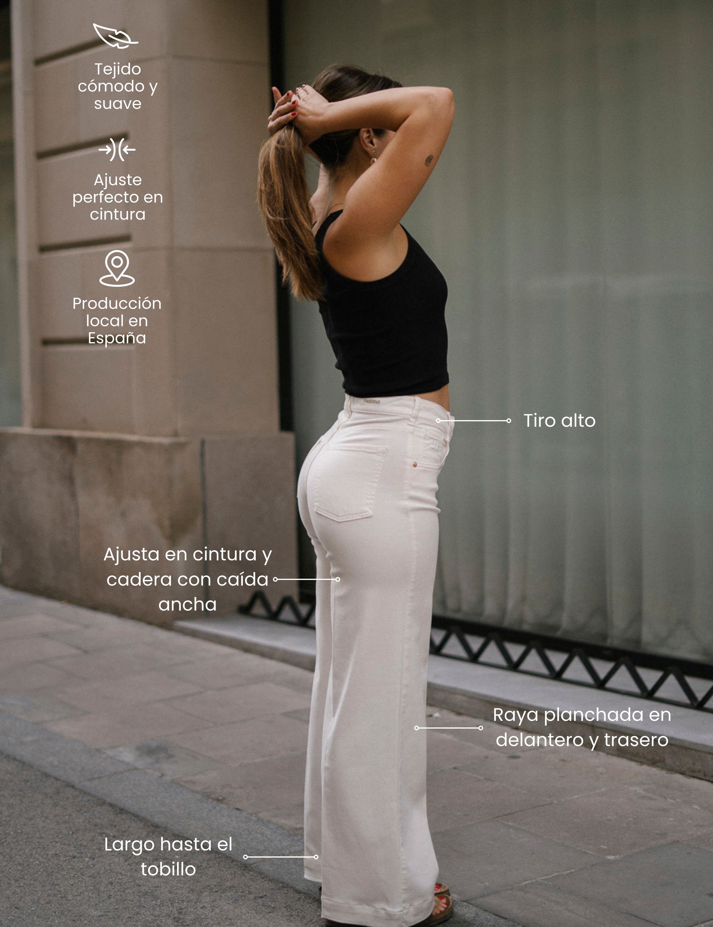 CULOTTE HIGH RISE - ECRU