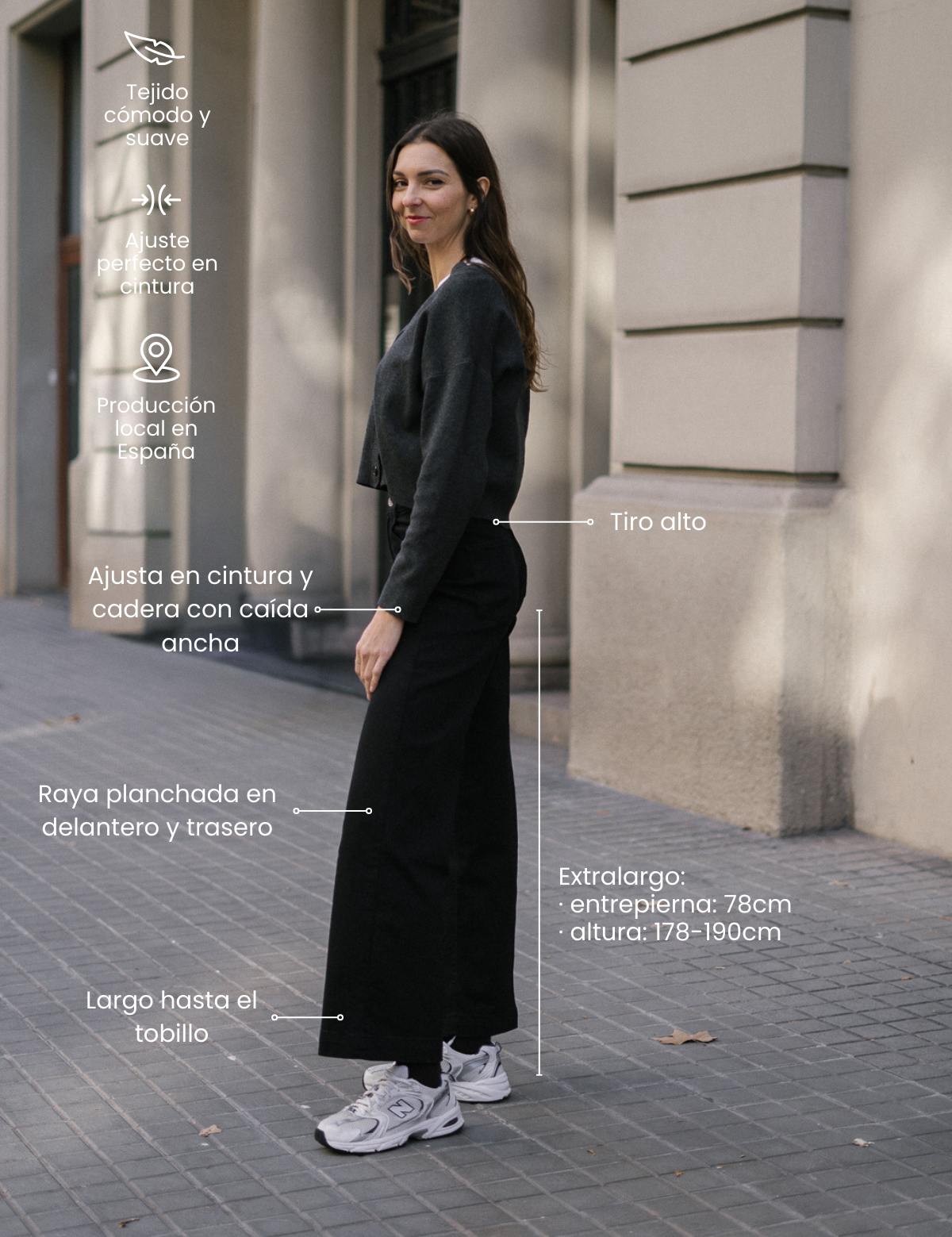 CULOTTE TALL HIGH RISE - BLACK