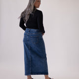 LONG SKIRT - DARK BLUE