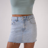 MINI SKIRT - WHITE BLUE