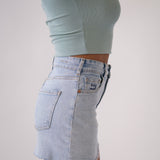 MINI SKIRT - WHITE BLUE