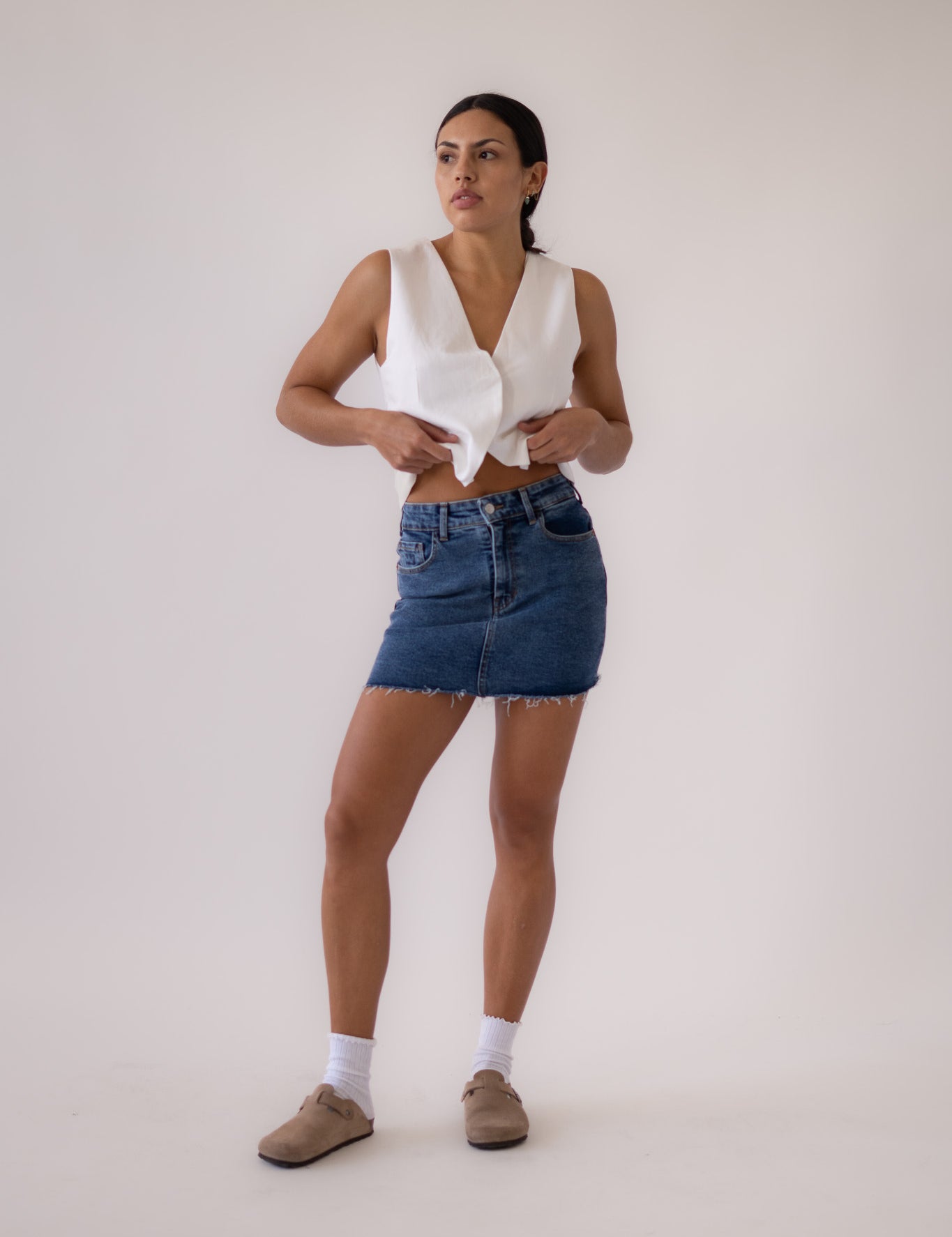 MINI SKIRT - DARK BLUE