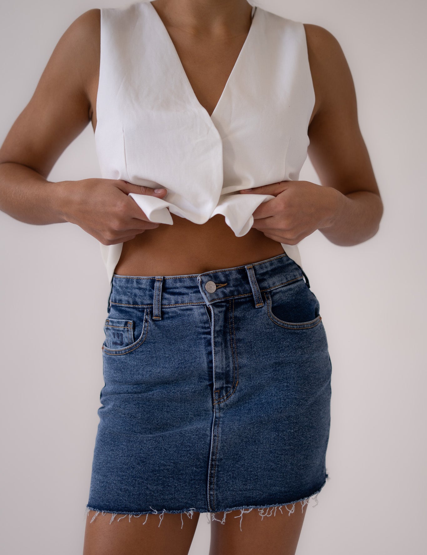 MINI SKIRT - DARK BLUE