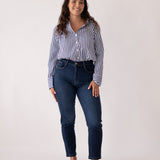 MOM HIGH RISE - DARK BLUE