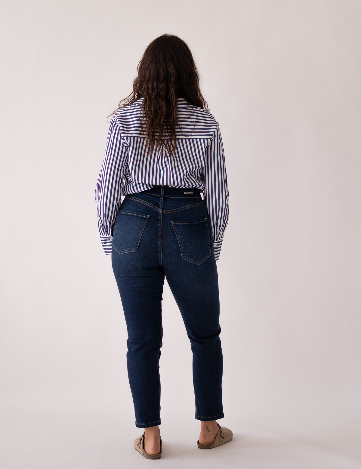 MOM HIGH RISE - DARK BLUE