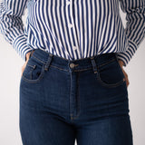 MOM HIGH RISE - DARK BLUE