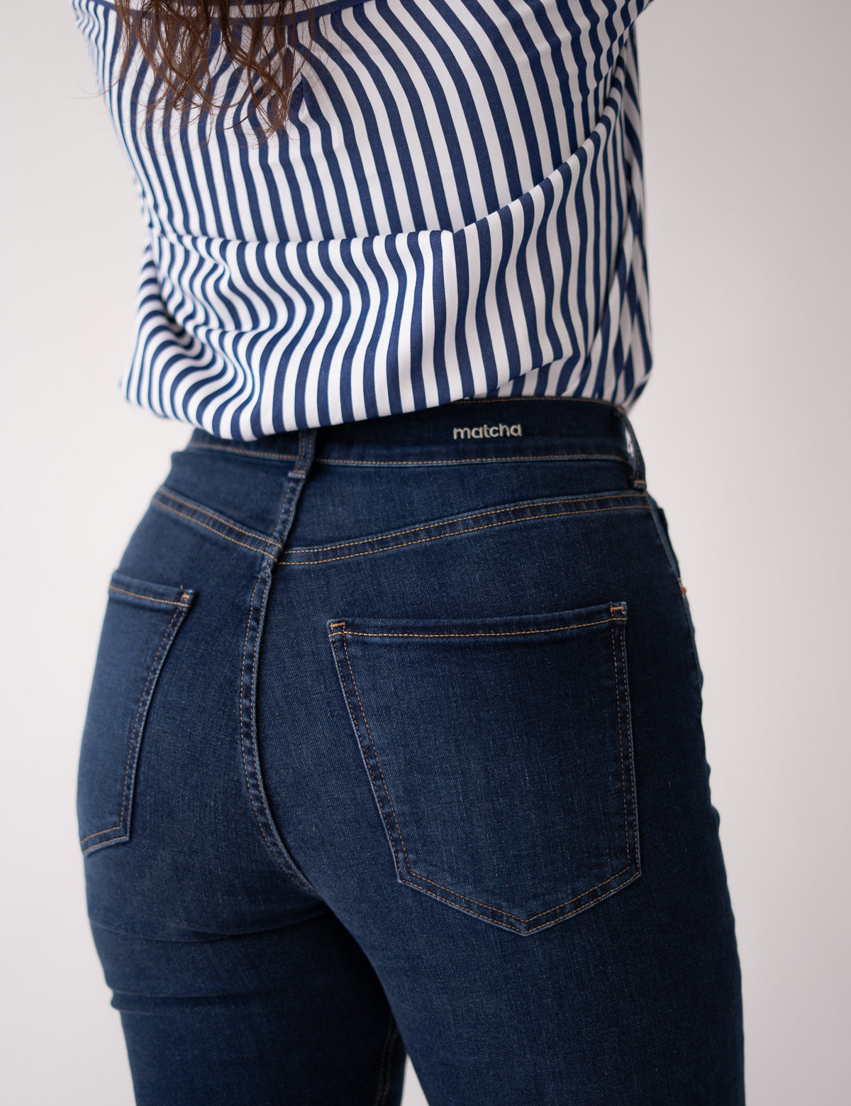 MOM HIGH RISE - DARK BLUE